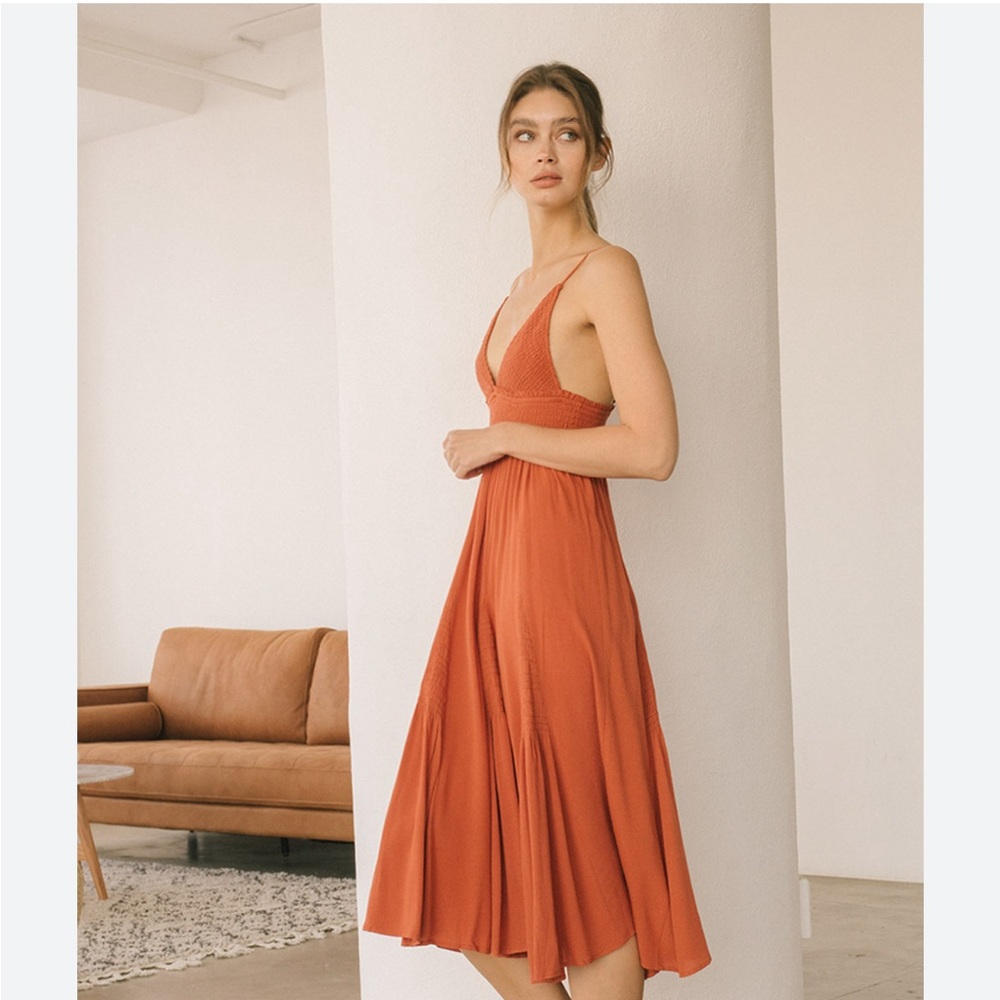Storia Burnt Orange Sundress